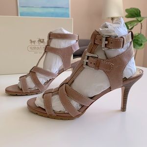 Coach Flora Veg Leather Sandal